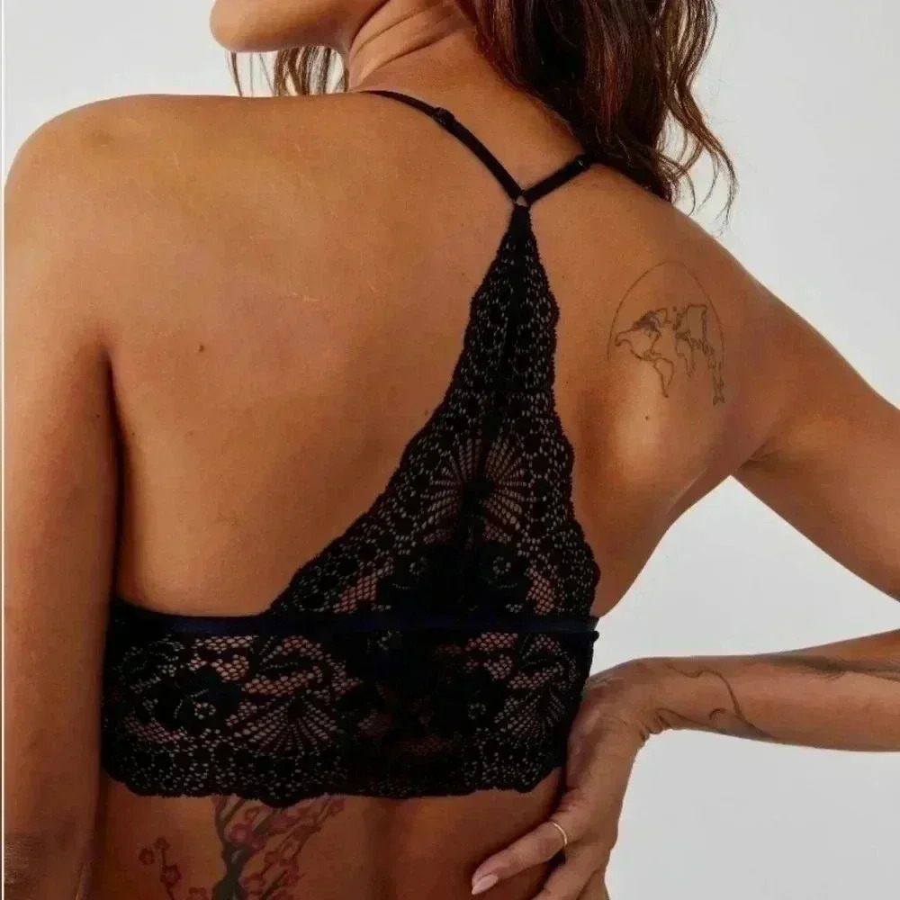 Free People  Intimately Maya Longline Lace Bralette.  Size Medium.  Nwt - Picture 3 of 3